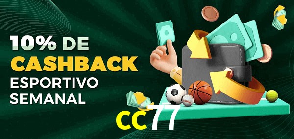 10% de bônus de cashback na cc77