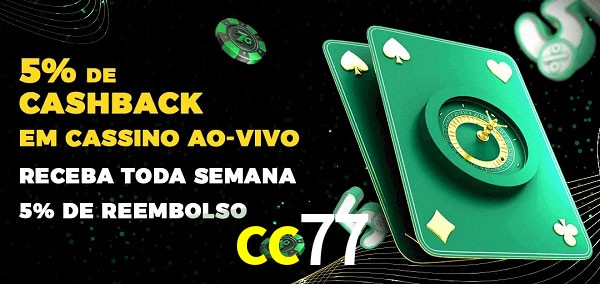 Promoções do cassino ao Vivo cc77